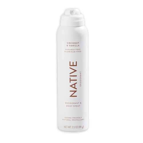 Native Deodorant & Body Spray - All Day Odor Protection, Aluminum-Free, Coconut & Vanilla - 3.5oz