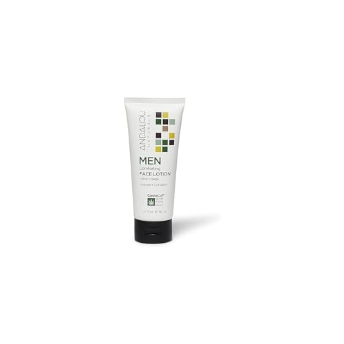 Andalou Naturals Men's Grooming Set - Hydrating Face Lotion with Hemp & Aloe, 3.1oz