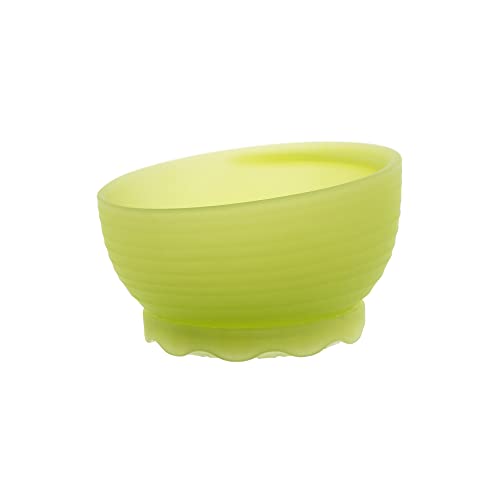 Olababy Silicone Baby Bib - Safe, Durable, Easy to Clean, Travel Case Included - Pearl Color