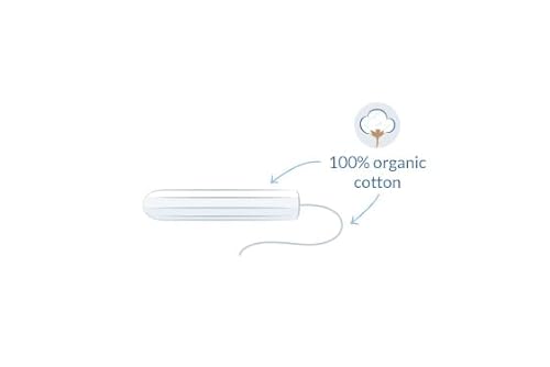 Natracare Organic Cotton Tampons - Chlorine Free, Biodegradable, Sensitive Skin - 10 Count