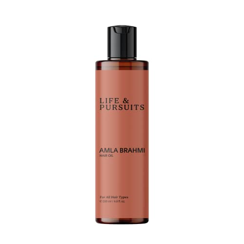 Life & Pursuits Amla Brahmi Hair Oil - Nourishes Hair & Scalp, Natural Ingredients - 6.8 Oz