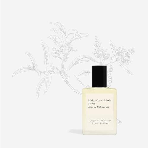 Maison Louis Marie Perfume Oil - Sandalwood Cedarwood Blend, Vegan & Cruelty-Free - 0.5 fl oz