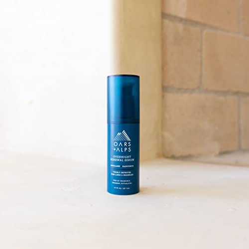 Oars + Alps Face Serum - Reduces Fine Lines, Hydrates with Peptides & Squalane - 0.7 Fl Oz