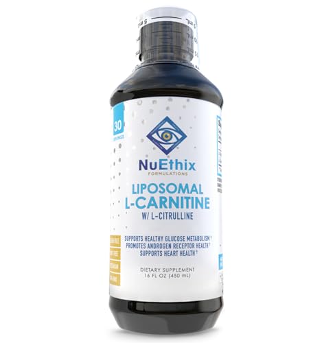 NuEthix L-Carnitine & L-Citrulline Supplement - Boosts Fat Metabolism & Energy - 600mg, 1000mg
