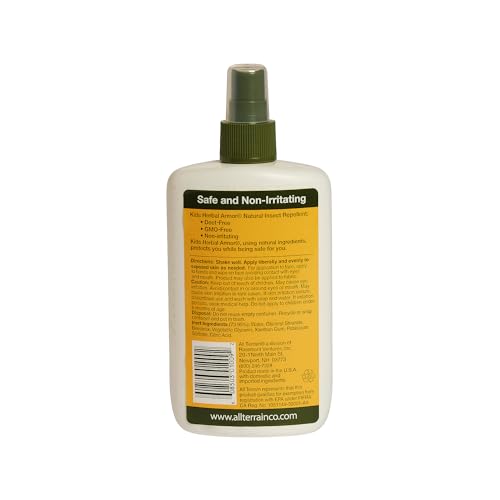 All Terrain Kids Herbal Armor Bug Repellent - DEET-Free, Plant-Based, Safe for Family - 8oz