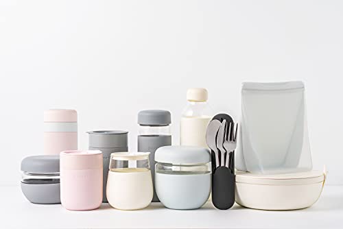 W&P Porter Insulated Bottle - Pure Taste Ceramic Coating, Leakproof, Dishwasher Safe - 12oz Blush