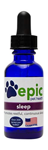 Epic Pet Health Sleep Supplement - Promotes Restful Sleep, All Natural - 2oz Dropper