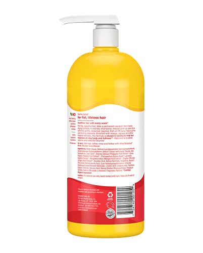 Alba Botanica Body Builder Shampoo - Volumizing, 100% Vegetarian, Mango & Tropical Extracts - 32oz