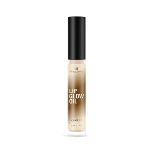 Botanic Hearth Lip Glow Oil - Hydrating Vanilla Lip Treatment, Cruelty-Free, 0.3fl oz