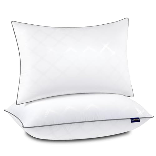 Wellos Q-DF Pillow Set - Soft Adjustable Support, Hypoallergenic, Queen Size, 2 Count