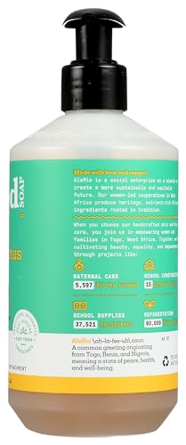 ALAFFIA Eucalyptus Mint Hand Soap - No Animal Testing, Organic Certified - 12oz