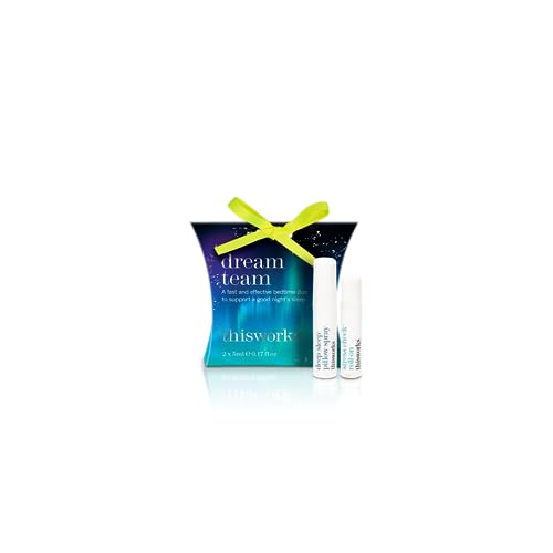 THISWORKS Aromatherapy Deep Sleep Set - Calming Pillow Spray & Roller, Vegan - 10ml Each
