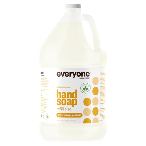 Everyone Hand Soap Refill - Pure Essential Oils, GMO-Free, 1 Gallon Meyer Lemon & Mandarin