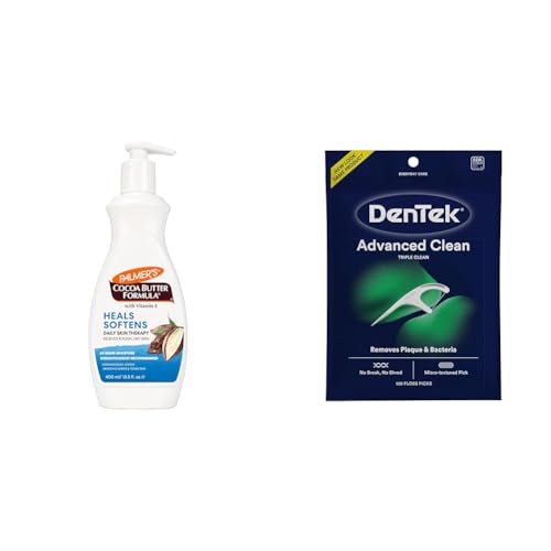 Palmer's Body Care Set - Deep Hydration & Gentle Oral Care, Cocoa Butter Lotion & Floss Picks