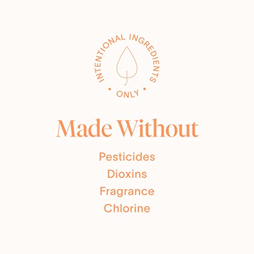 Cora Organic Cotton Non-Applicator Tampons - Ultra-Absorbent, Hypoallergenic, 36 Count