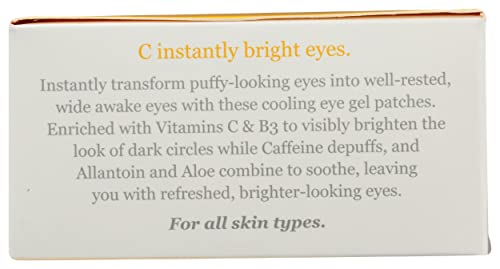 Derma E Eye Wrinkle Pad - Brightens & Moisturizes, Targets Puffiness - 3oz Hydro Gel Patches