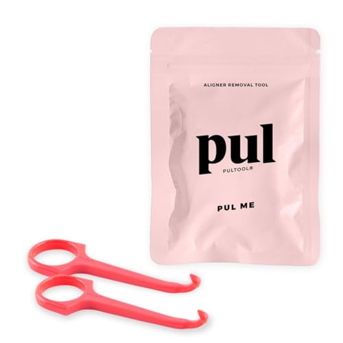 PUL Clear Aligner Removal Tool - Hygienic, Ergonomic Design for Easy Use, Pink - Pack of 2