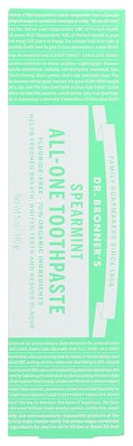 Dr. Bronner’s Toothpaste - Organic & Fair Trade, Fluoride-Free, Spearmint Flavor - 5oz