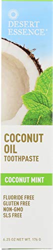 Desert Essence Toothpaste - Refreshing Coconut Mint, Fights Sugar Acids - 6.25 Oz