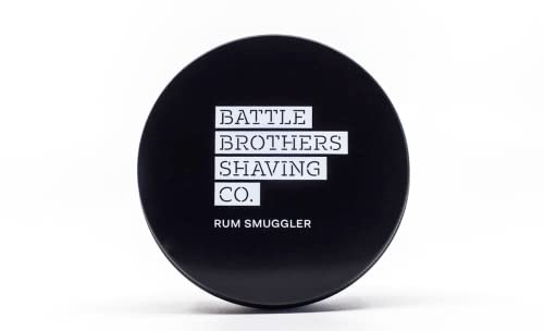 Battle Brothers Shaving Soap - Thick Lather, Organic Ingredients, Hypoallergenic - 4oz Gin & Cypress