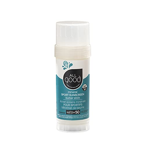 All Good Sunscreen Butter Stick - SPF 50, Water-Resistant, Zinc Oxide, 2.75oz