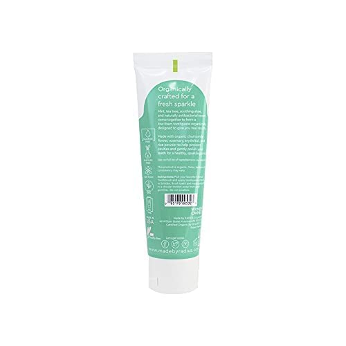 RADIUS Organic Toothpaste - Promotes Gum Health, Natural Mint Aloe Neem Flavor - 0.8oz, Pack of 3