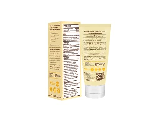 Babo Botanicals Daily Sheer Mineral Sunscreen SPF40 - Zinc Formula, 70% Organic - 3oz
