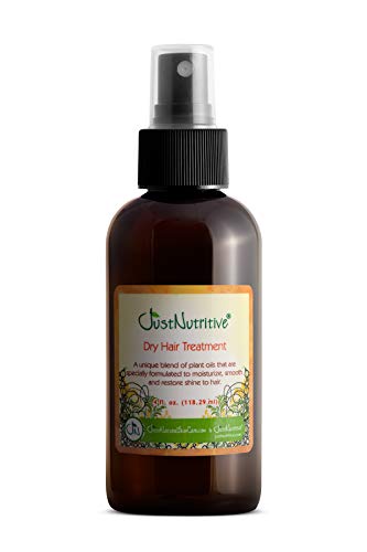 Just Nutritive Hair Oil - Restores Shine, Hydrates & Strengthens, Natural Ingredients - 4 Fl Oz