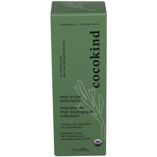 Cocokind Organic Sea Moss Exfoliator - Nourishes Skin, USDA Certified Organic - 4oz