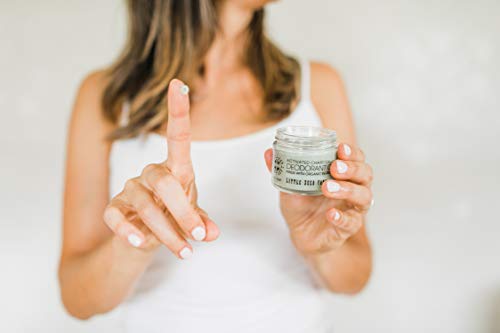 Little Seed Farm Natural Deodorant Cream - 24-Hour Odor Control, Charcoal Infused - 2.4 oz