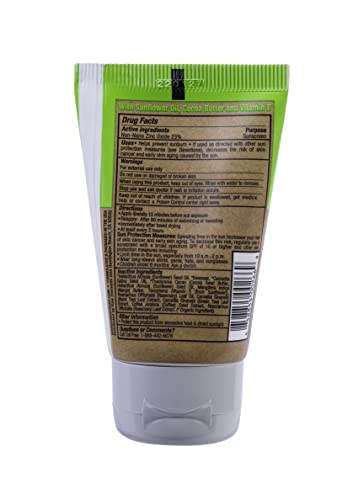 Raw Elements Mineral Sunscreen - Broad-Spectrum UVA-UVB Protection, Water Resistant - 1oz