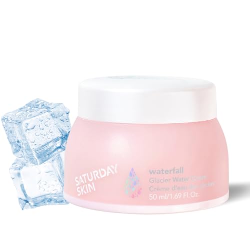 Saturday Skin Face Moisturizer - Hydrating Gel with Alaska Glacier Water, Vegan - 1.69 Fl Oz