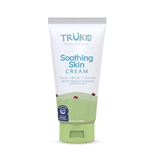 TruKid Eczema Cream - Hydrates & Soothes Irritated Skin, NEA Accepted, All Natural - 3.4oz