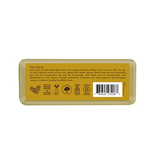 SheaMoisture Raw Shea Butter Bar Soap - Hydrates Dry Skin, Paraben Free, 8oz (Pack of 3)