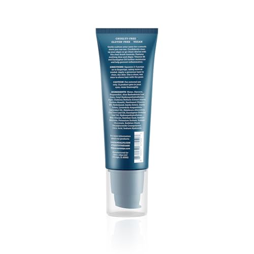 Oars + Alps Men's Clear Shave Gel - Hydrating, Dermatologist Tested with Aloe & Eucalyptus - 3.4 Oz