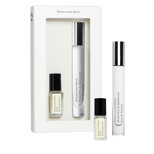 Maison Louis Marie Perfume Set - Non-Toxic Sandalwood Fragrance, Mini Travel Size Duo