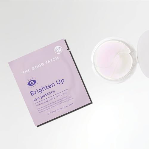The Good Patch Eye Wrinkle Pads - Brightens Dark Circles, Vegan Ingredients - 6 Sets