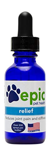 Epic Pet Supplement - Reduces Joint Pain Naturally, Human-Grade Liquid - 1oz Dropper