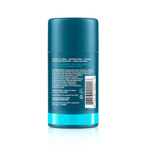 Oars + Alps Deodorant - Powerful Odor Protection, Vegan Ingredients, Fresh Ocean Splash - 2.6 Oz