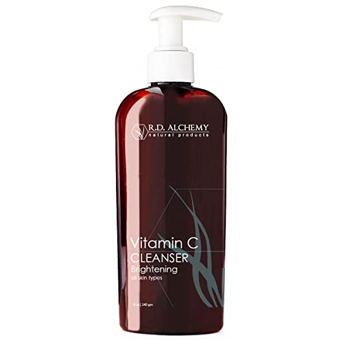 RD Alchemy Face Cleanser - Brightens Skin Tone with Vitamin C, Gentle for All Skin Types - 8oz