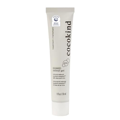 Cocokind Beginner Retinol Gel 0.1% - Reduces Fine Lines, Soothes Sensitive Skin - 1 fl oz