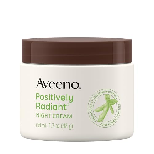 Aveeno Night Cream - Hydrates & Evens Skin Tone, Hypoallergenic with Niacinamide - 1.7oz