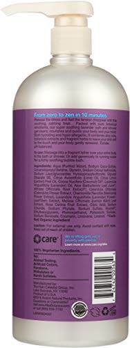 Alba Botanica Body Wash - Hydrating Lavender Gel for Normal to Dry Skin, 100% Vegetarian