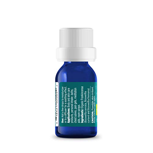 Ancient Nutrition Frankincense Essential Oil - 100% Pure, Organic, Invigorating Aroma - 5 mL