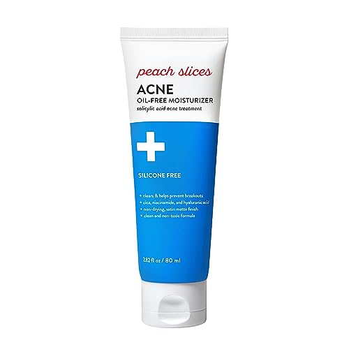 Peach Slices Face Moisturizer - Oil-Free Hydration, Pore Minimizing, 0.5% Salicylic Acid - 2.8 oz