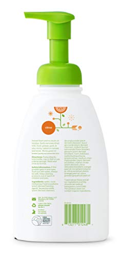 Babyganics Dish Soap - Plant-Derived Cleaning, Citrus Scent, Non-Irritating - 16 Fl Oz (Pack of 3)