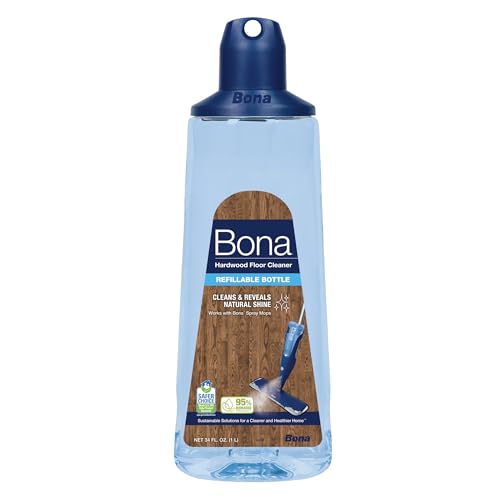 Bona Floor Cleaner Spray Mop Cartridge - Residue-Free, Plant-Based, Refillable - 34 fl oz