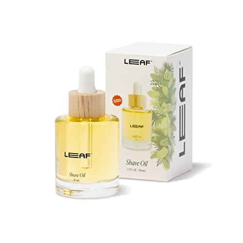 Leaf Shave Shaving Oil - Moisturizes, Reduces Irritation, Vegan & Plastic-Free Dropper - 1.7 fl oz