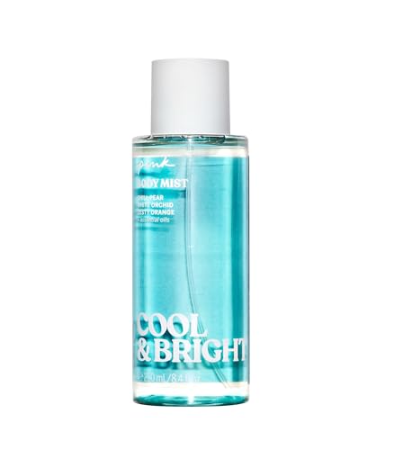 Victoria's Secret Pink Body Mist - Mood-Lifting Essential Oils, Chill Pear & Zesty Orange - 8oz