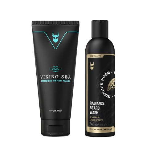 The Beard Struggle Beard Care Set - Deep Cleansing, Rejuvenating, Vegan-Friendly - Gold Collection